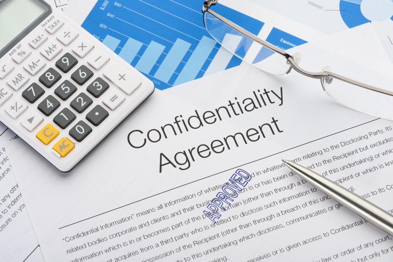Approved confidentiality agreement