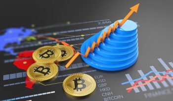 Biểu đồ tăng trưởng của tiền điện tử Bitcoin và sàn giao dịch tiền điện tử 3D của Ngân hàng Tài chính Ảo