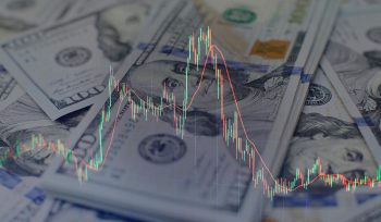 Biểu đồ kinh doanh chứng khoán trên màn hình kỹ thuật số: Thị trường ngoại hối